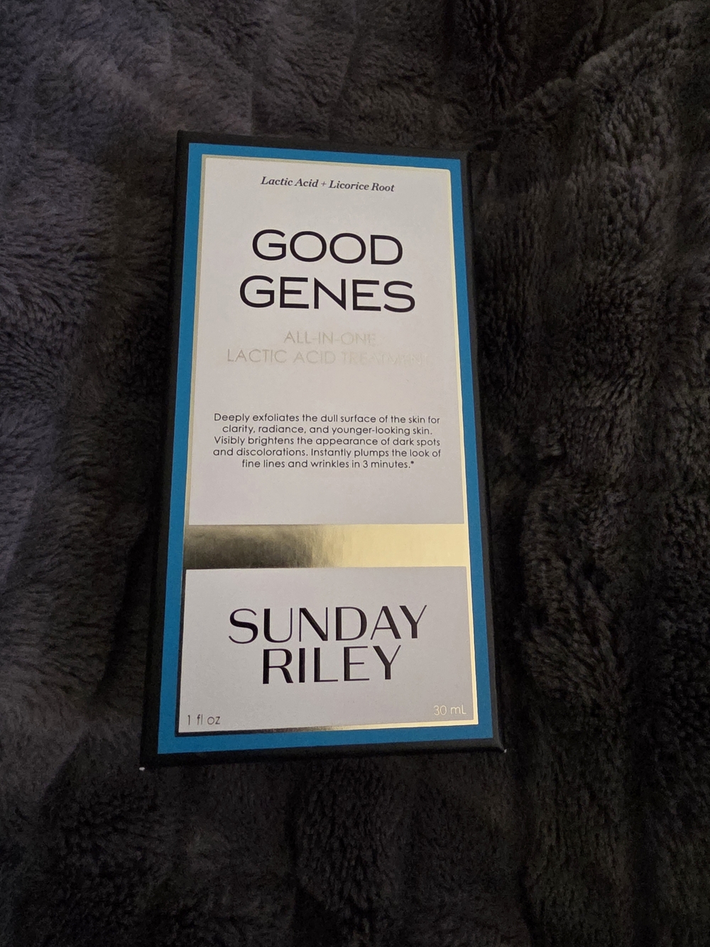 Sunday Riley Good Genes Lactic Acid Peel - Blue, White, Gold